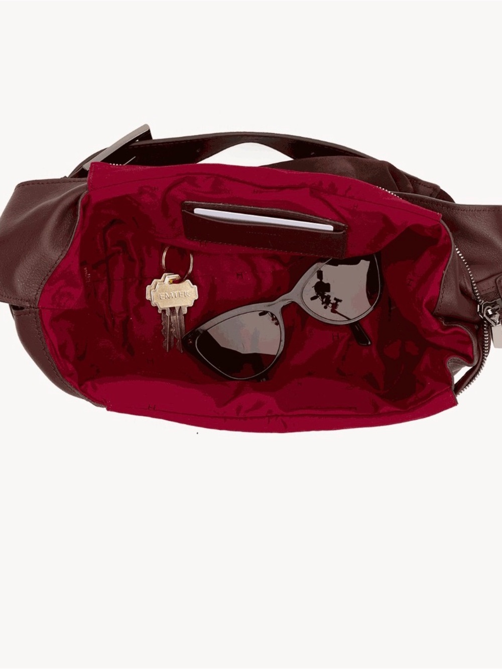 HAMMITT Zippered Tom/Med in Espresso 
Belted Suede/Gun Metal - Picture 12 of 13